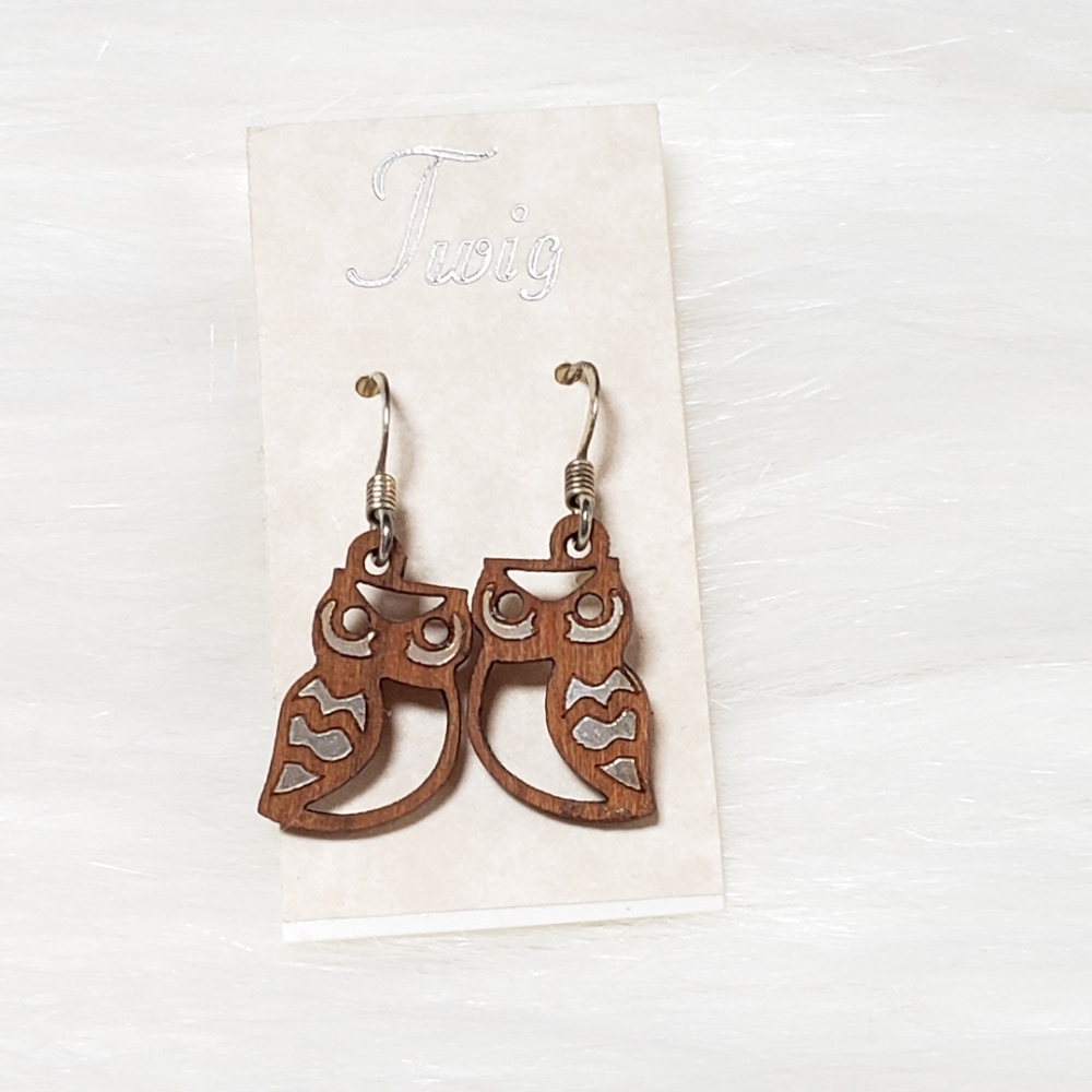TWIG owl earrings